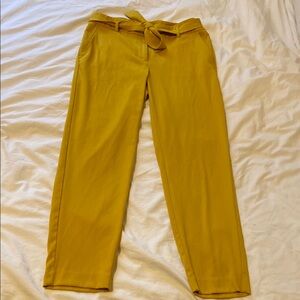 Loft Outlet Mustard Yellow Tie-Waist Pants, sz. 6